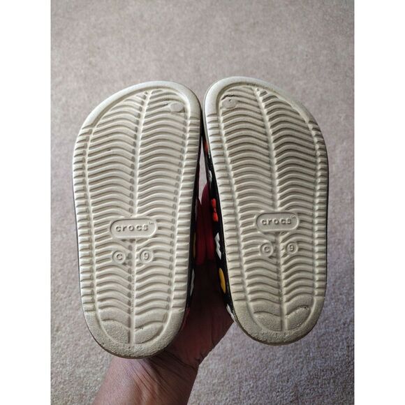 CROCS Shoes Size 9 Toddler Crocs Mickey Mouse Minnie Mouse Off